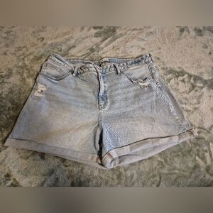 Ava & Viv Blue Jean Shorts Mid-Rise Casual